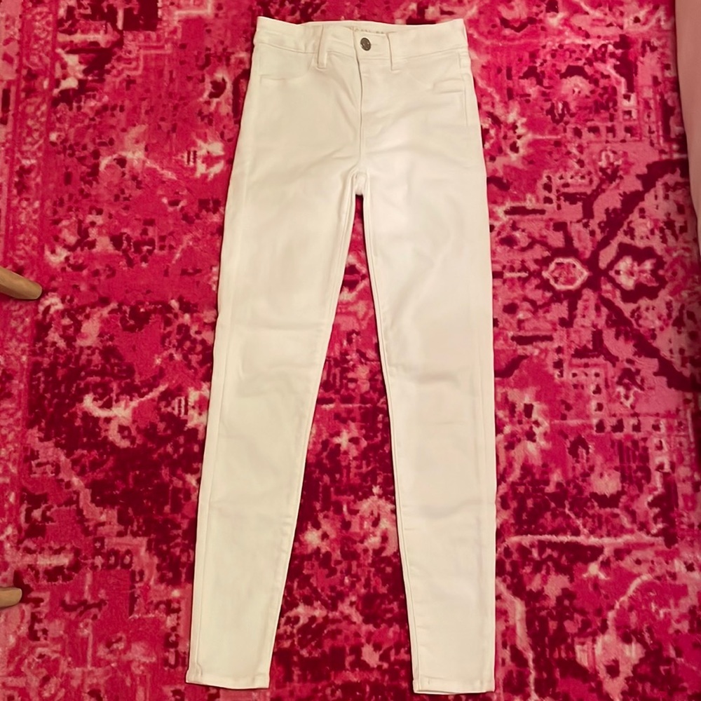 American Eagle Outfitters Next Level Stretch High-Rise Jegging White